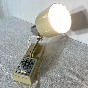 Vintage Beige Clamp On Headboard Reading Lamp